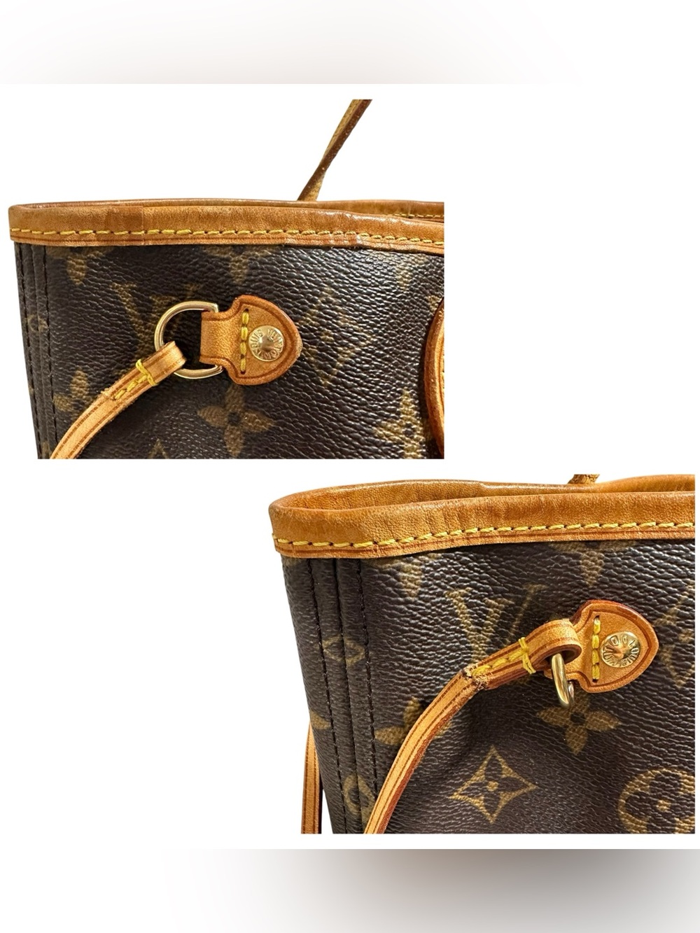 Louis Vuitton Monogram & Vachetta Leather Neverfull PM Tote - Picture 16 of 16